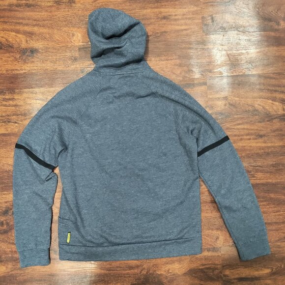 Armani Jeans Gray Front Pocket Hooded Pullover Sweatshirt Men's Size Large - Picture 3 of 14